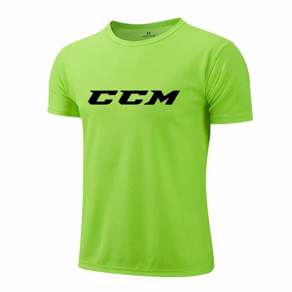 Running Shirts Soccer Shirts CCM Men's Jersey Sportswear Men's Running T-Shirts Quick Dry Compression Sport T-Shirts Fitness Gym - WILKYs