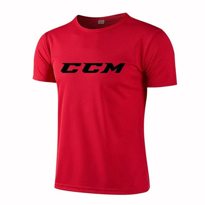 Running Shirts Soccer Shirts CCM Men's Jersey Sportswear Men's Running T-Shirts Quick Dry Compression Sport T-Shirts Fitness Gym - WILKYs