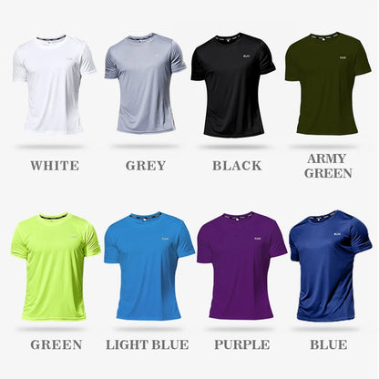 Running Shirts Soccer Shirts Men's Jersey Sportswear Men's Running T-Shirts Quick Dry Compression Sport T-Shirts Fitness Gym - WILKYs