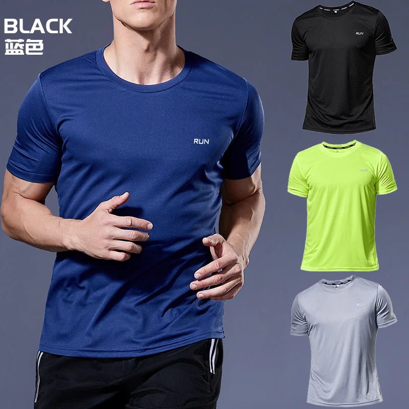 Running Shirts Soccer Shirts Men's Jersey Sportswear Men's Running T-Shirts Quick Dry Compression Sport T-Shirts Fitness Gym - WILKYs