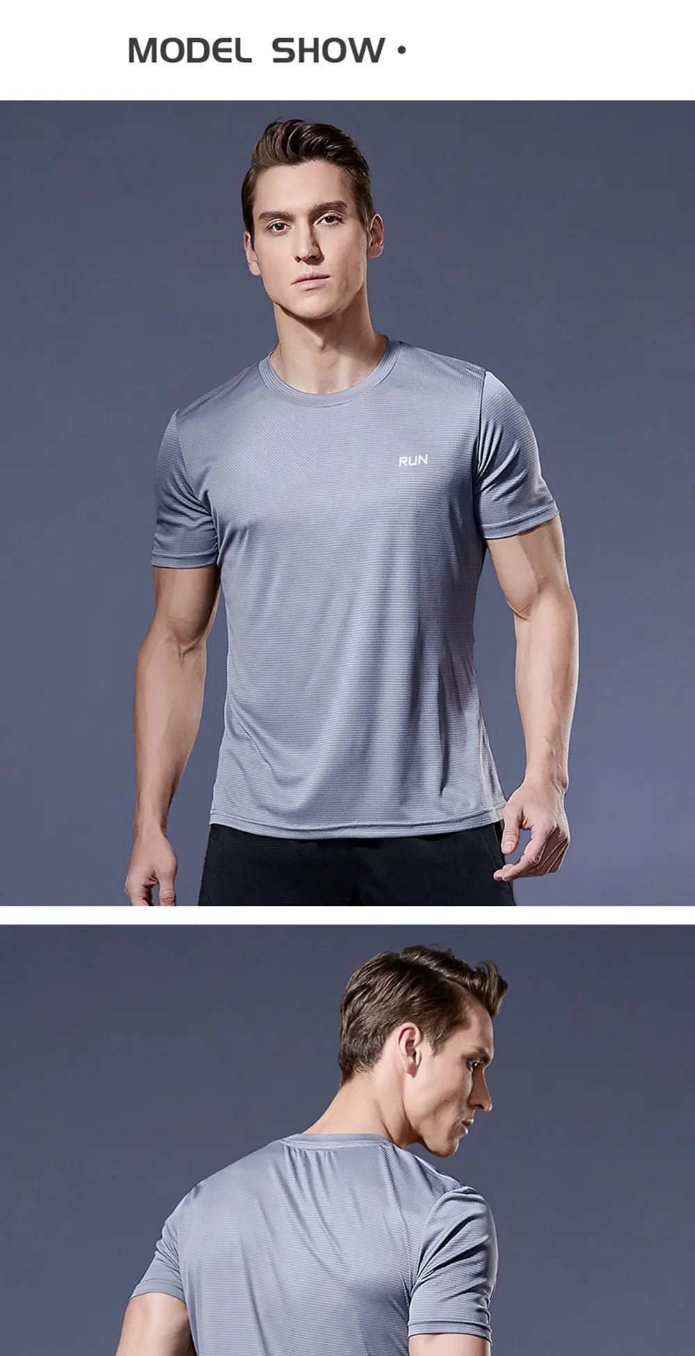 Running Shirts Soccer Shirts Men's Jersey Sportswear Men's Running T-Shirts Quick Dry Compression Sport T-Shirts Fitness Gym - WILKYs