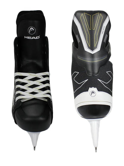 S180 Black Leather Ice Hockey Knife Blades Skates Shoes Patines With Real Ice Blade Adult Children Size 28 - 47 Beginners - WILKYs