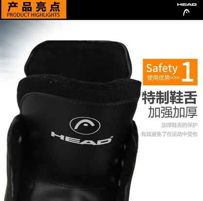 S180 Black Leather Ice Hockey Knife Blades Skates Shoes Patines With Real Ice Blade Adult Children Size 28 - 47 Beginners - WILKYs