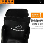 S180 Black Leather Ice Hockey Knife Blades Skates Shoes Patines With Real Ice Blade Adult Children Size 28 - 47 Beginners - WILKYs