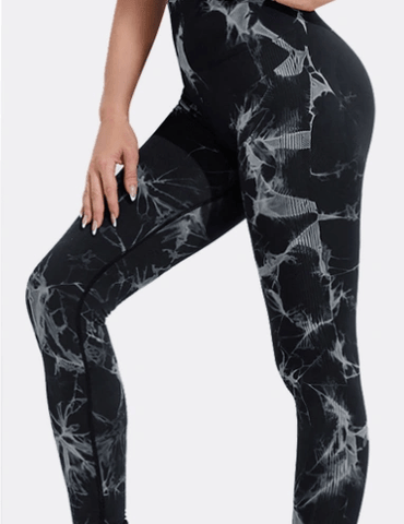 Seamless Tie Dye Leggings Women Yoga Pants Push Up Sport Fitness Running Gym Leggings - WILKYs