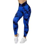Seamless Tie Dye Leggings Women Yoga Pants Push Up Sport Fitness Running Gym Leggings - WILKYs