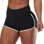Sexy Solid Color High Waist Sports Running Tight Hip Shorts - WILKYs