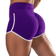 Sexy Solid Color High Waist Sports Running Tight Hip Shorts - WILKYs