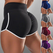 Sexy Solid Color High Waist Sports Running Tight Hip Shorts - WILKYs