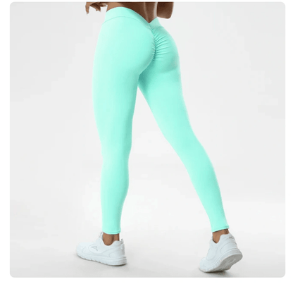 Sexy V Butt Push Up Fitness High Waist Pants - WILKYs