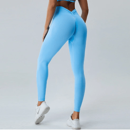 Sexy V Butt Push Up Fitness High Waist Pants - WILKYs