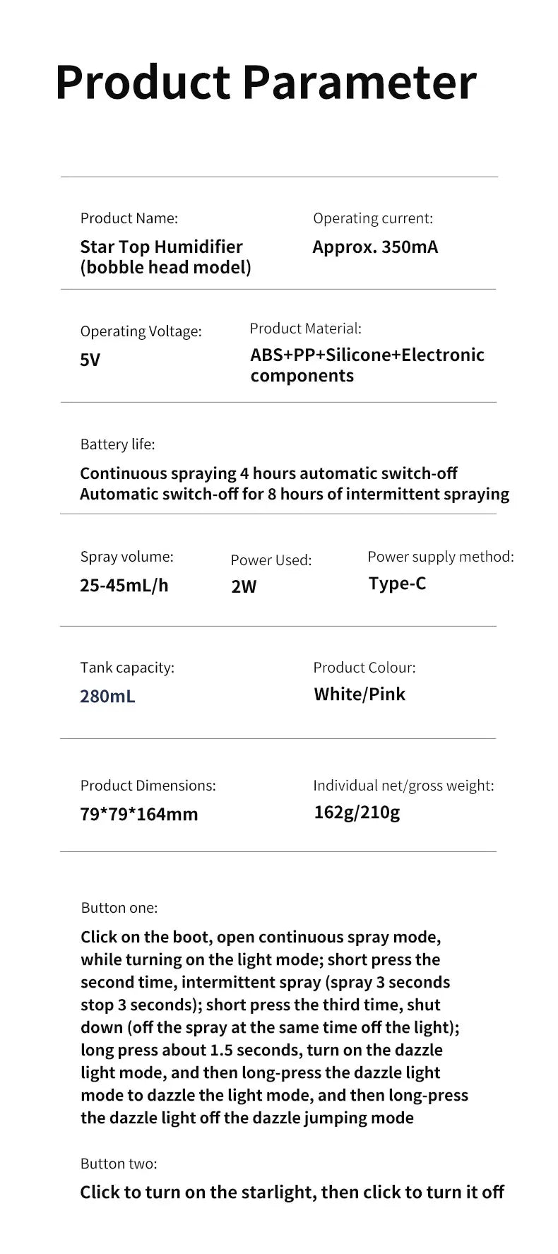 Shakes Head Desktop Portable Humidifier New Projection Starry Sky Top USB Heavy Fog Vehicle New Rotating Aromatherapy Machine - WILKYs