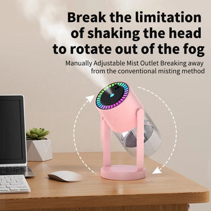 Shakes Head Desktop Portable Humidifier New Projection Starry Sky Top USB Heavy Fog Vehicle New Rotating Aromatherapy Machine - WILKYs