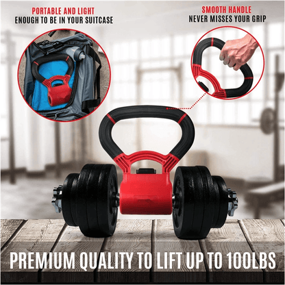 Simple Single Hole Portable Grip Dumbbell - WILKYs