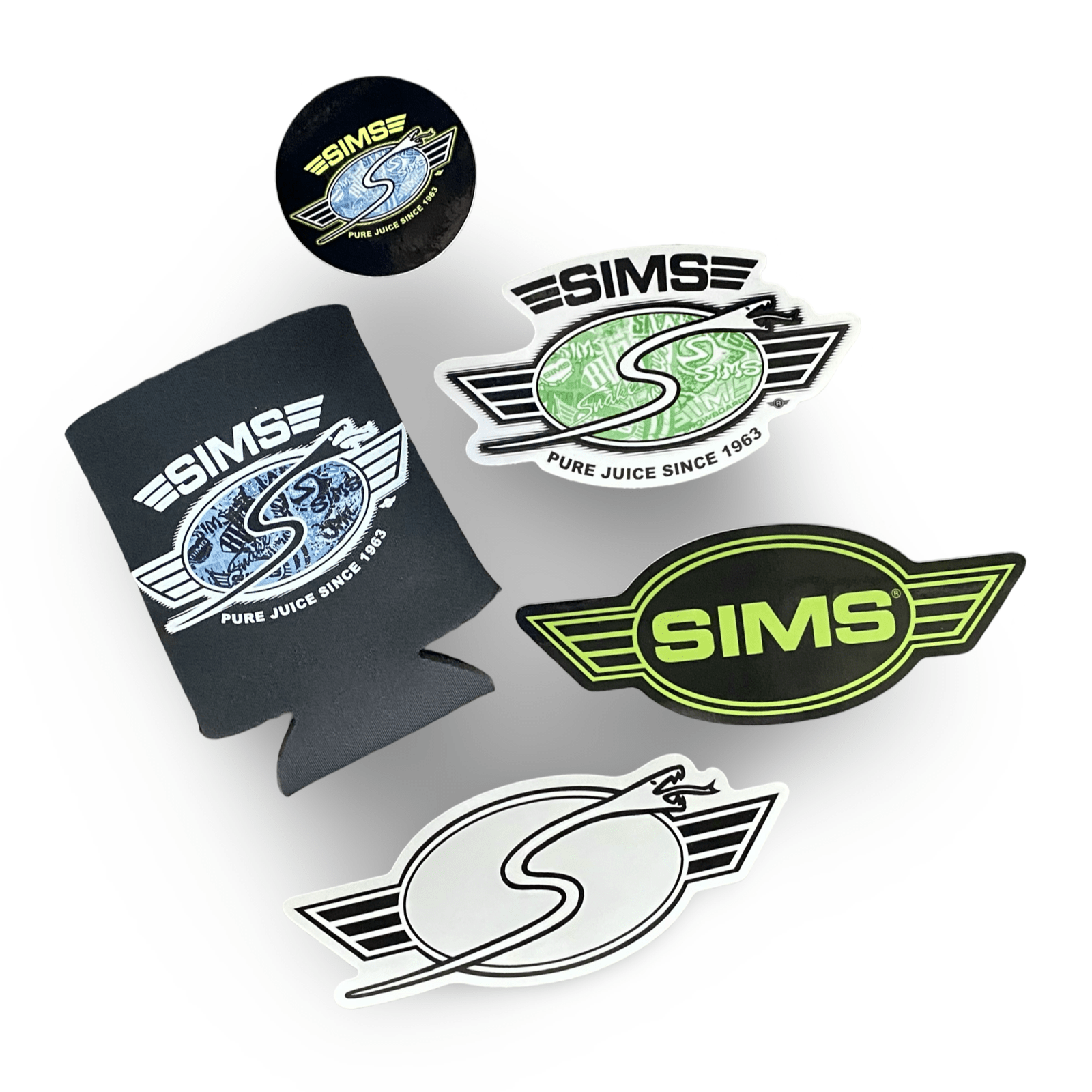 Sims Koozie & Stickers 5 - Piece Pack - WILKYs