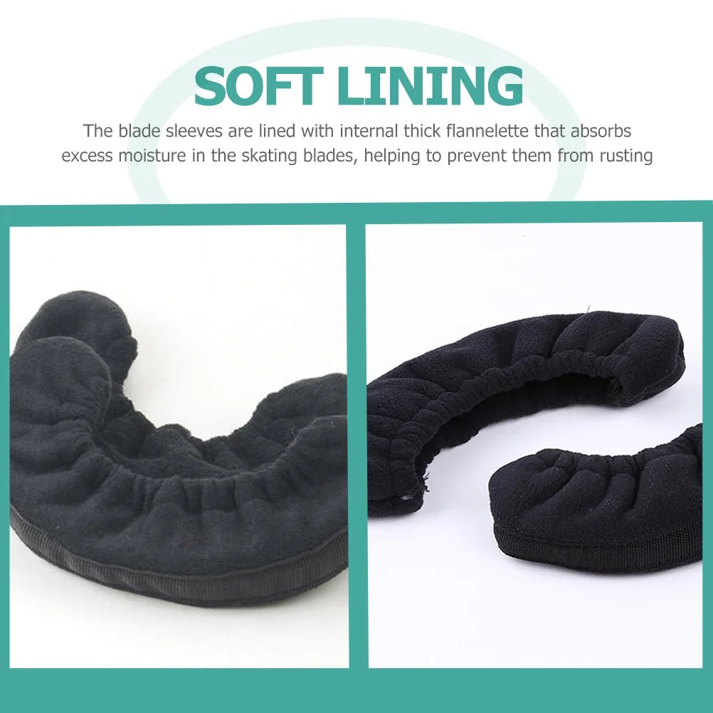 Skate Cover Guards Hockey Roller Skates Blades Skateboard Protector Ice Flannel Elastic Child - WILKYs