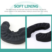 Skate Cover Guards Hockey Roller Skates Blades Skateboard Protector Ice Flannel Elastic Child - WILKYs