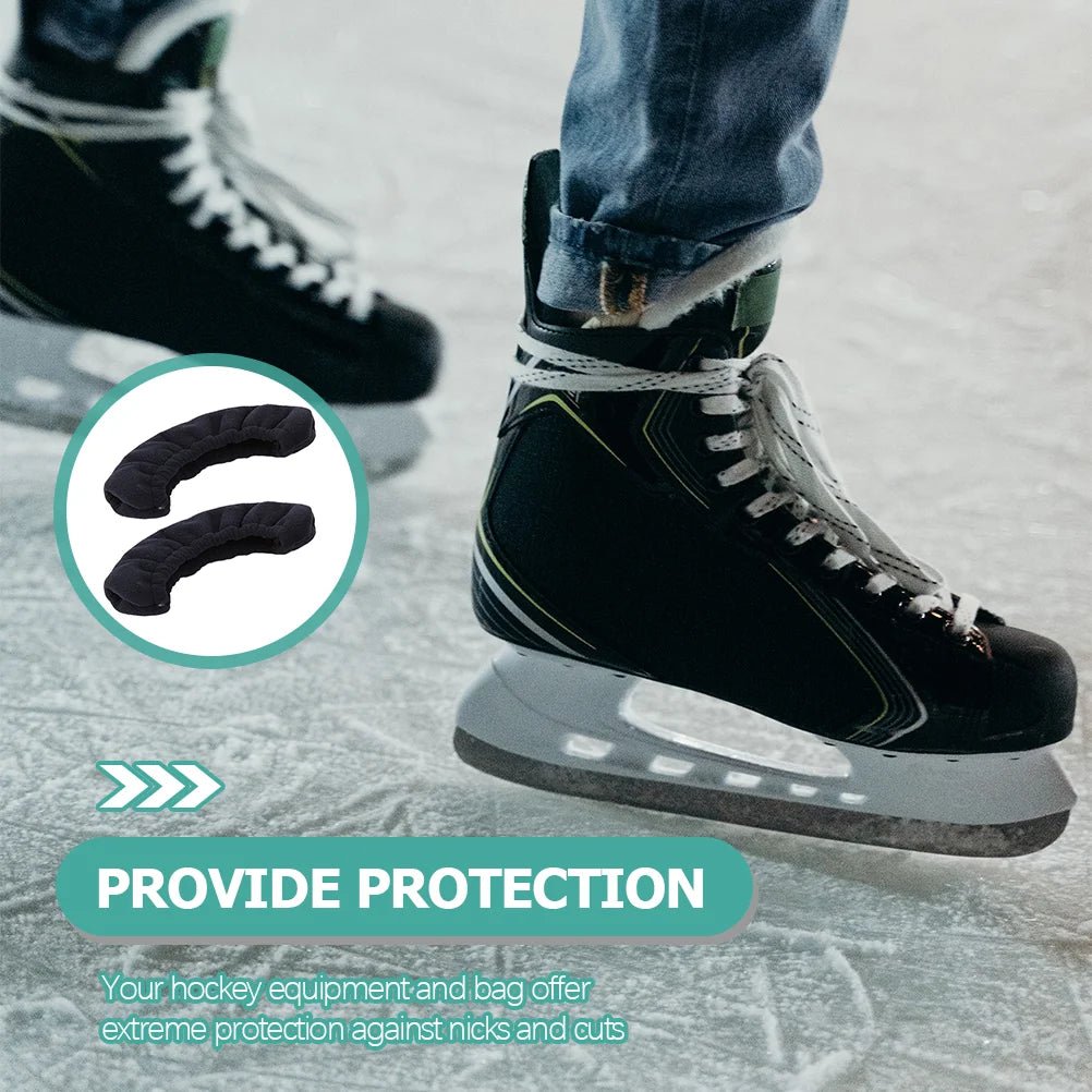 Skate Cover Guards Hockey Roller Skates Blades Skateboard Protector Ice Flannel Elastic Child - WILKYs