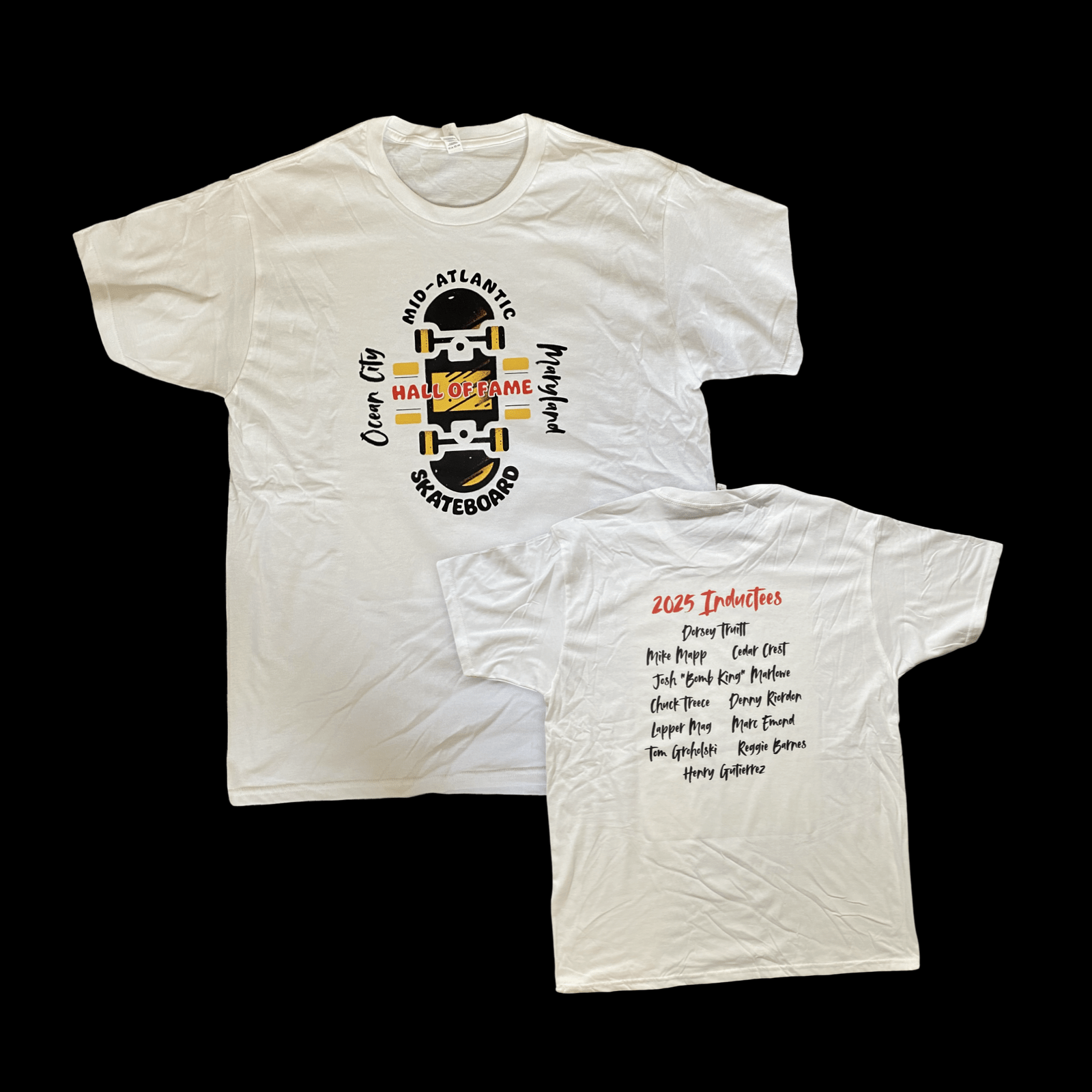 Skateboard Hall of Fame 2025 Inductees Shirt or Hoodie - WILKYs