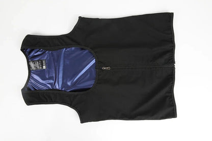 Sleeveless Sauna Suit with Zipper Women Waist Trainer Vest Sweat Tank Top Shaper Tummy Control Weight Loss Ladies Gym Clothing - WILKYs