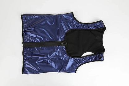 Sleeveless Sauna Suit with Zipper Women Waist Trainer Vest Sweat Tank Top Shaper Tummy Control Weight Loss Ladies Gym Clothing - WILKYs