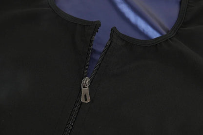 Sleeveless Sauna Suit with Zipper Women Waist Trainer Vest Sweat Tank Top Shaper Tummy Control Weight Loss Ladies Gym Clothing - WILKYs