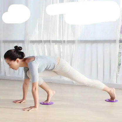 Sliding Plate Yoga Fitness 1 Pair 2 Pieces Of Muscle - increasing Soft Mat - WILKYs