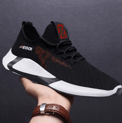 Sneakers New Sports Shoes Men's Breathable Casual Mesh Shoes Comfort Increase Lace - up Non - slip Low - top Running Shoes - WILKYs