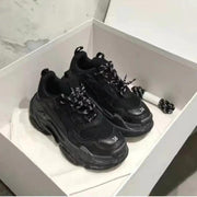 Sneakers Women's Fashion Crystal Muffin Platform Lace Up Casual Sneaker - WILKYs