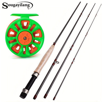 Sougayilang Fly Fishing Rod Reel Set Fly Fishing Pole with Reel Combo Fly Tackle - WILKYs