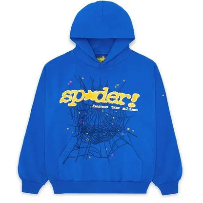 Spider Letter Print Hoodie – Edgy Streetwear Inspired by Korean Fashion - WILKYs