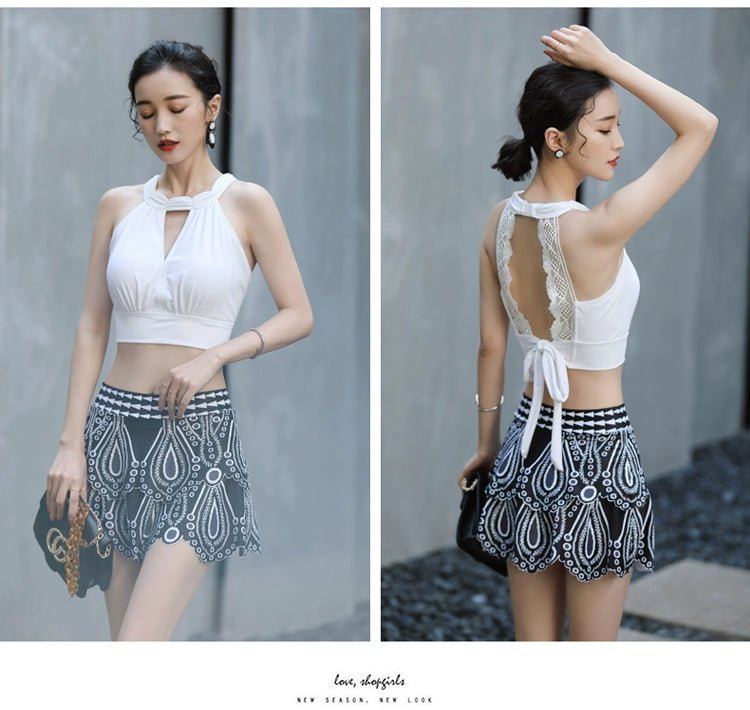 Split Swimsuit Women Sexy Summer Pure Desire Ethnic Style High end Beautiful Popular 2024 New High Sense - WILKYs