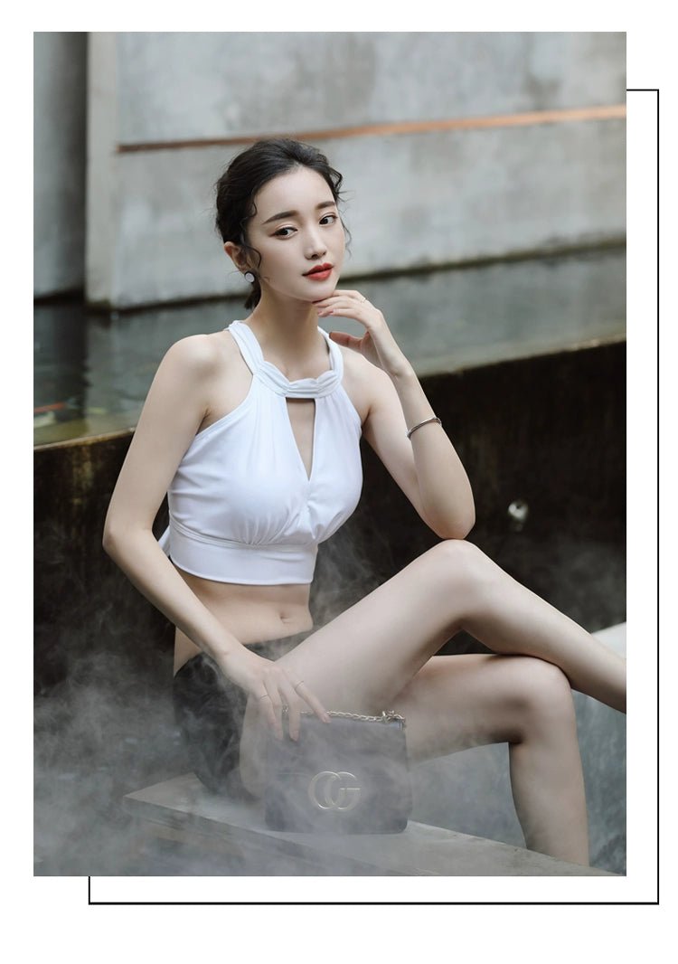 Split Swimsuit Women Sexy Summer Pure Desire Ethnic Style High end Beautiful Popular 2024 New High Sense - WILKYs