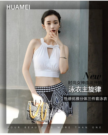 Split Swimsuit Women Sexy Summer Pure Desire Ethnic Style High end Beautiful Popular 2024 New High Sense - WILKYs