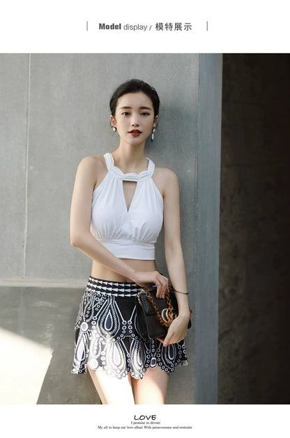 Split Swimsuit Women Sexy Summer Pure Desire Ethnic Style High end Beautiful Popular 2024 New High Sense - WILKYs