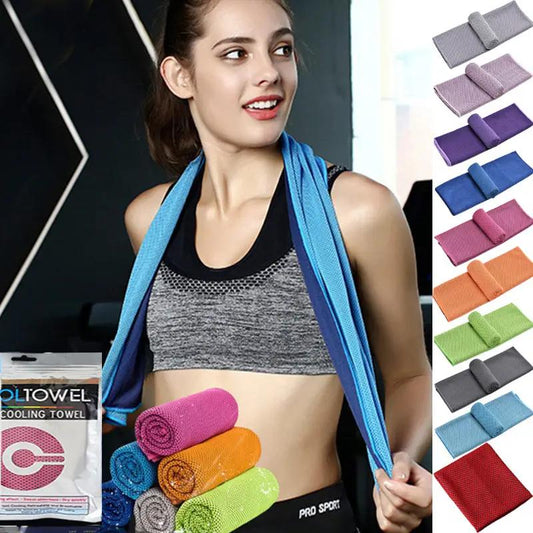 Sports Quick - Drying Cooling Towel Swimming Gym Travel Cycling Gym Club Yoga Sports Cold Feeling Sport Towels To Take Carry Hot - WILKYs