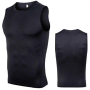 Sports Vest Men's Tight Bottoming Sleeveless Workout Clothes Violently Sweat Training Running Quick - drying - WILKYs