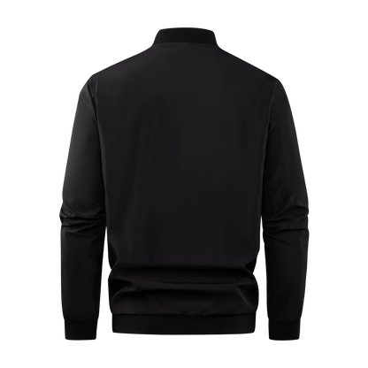 Spring and Autumn New Baseball Collar Short Loose Solid Color Jacket Men's Business Casual Thin Coat Trend - WILKYs