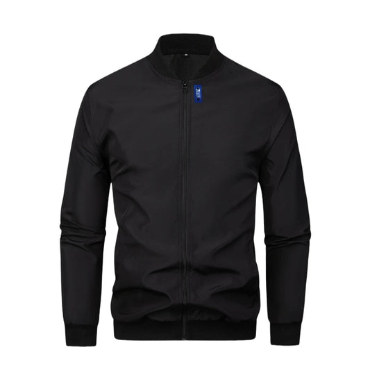 Spring and Autumn New Baseball Collar Short Loose Solid Color Jacket Men's Business Casual Thin Coat Trend - WILKYs