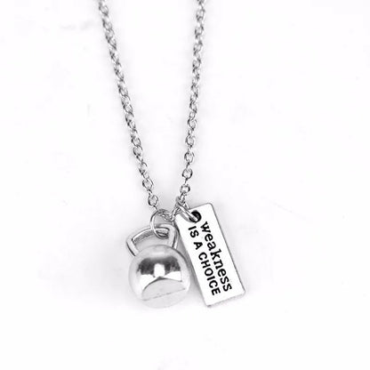 Stainless Steel Gym Necklace for Fitness Lovers - WILKYs