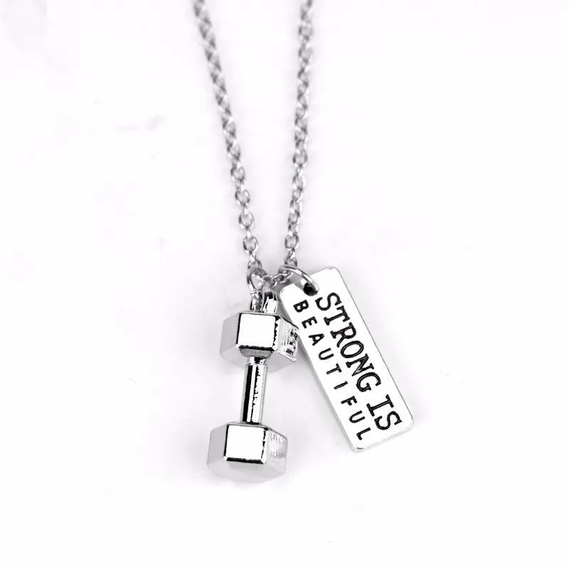Stainless Steel Gym Necklace for Fitness Lovers - WILKYs