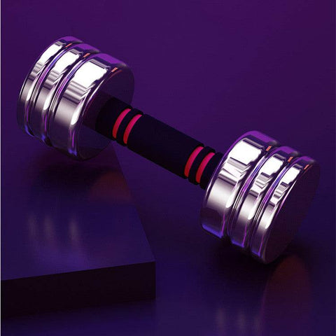 Stainless Steel Home Fitness Equipment With Removable Electroplating Dumbbell - WILKYs
