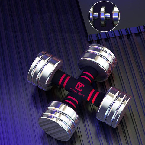 Stainless Steel Home Fitness Equipment With Removable Electroplating Dumbbell - WILKYs