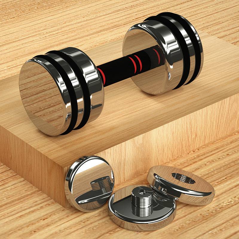 Stainless Steel Home Fitness Equipment With Removable Electroplating Dumbbell - WILKYs