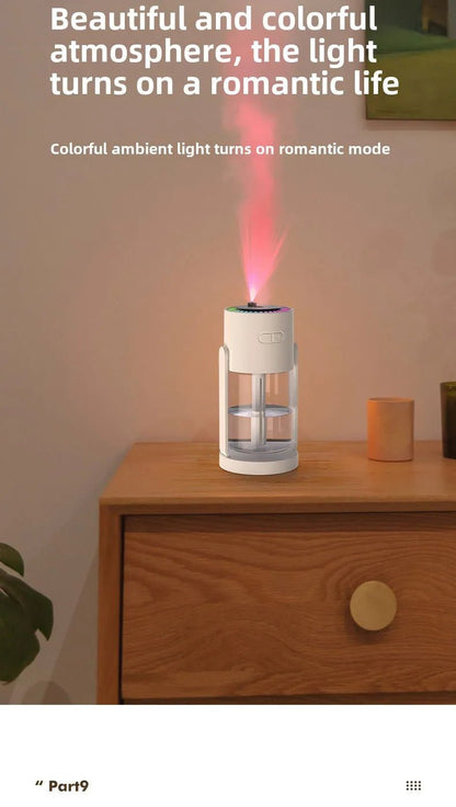 Star Projection Device Humidifier USB Ultrasonic Car Air Humidifier Household Hydrating Nebulizer - WILKYs