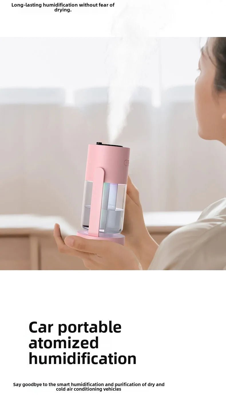 Star Projection Device Humidifier USB Ultrasonic Car Air Humidifier Household Hydrating Nebulizer - WILKYs