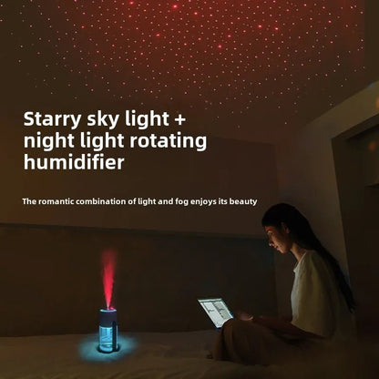 Star Projection Device Humidifier USB Ultrasonic Car Air Humidifier Household Hydrating Nebulizer - WILKYs