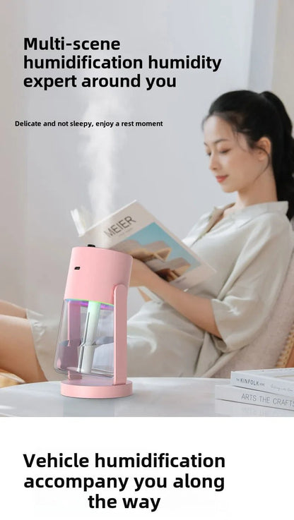 Star Projection Device Humidifier USB Ultrasonic Car Air Humidifier Household Hydrating Nebulizer - WILKYs