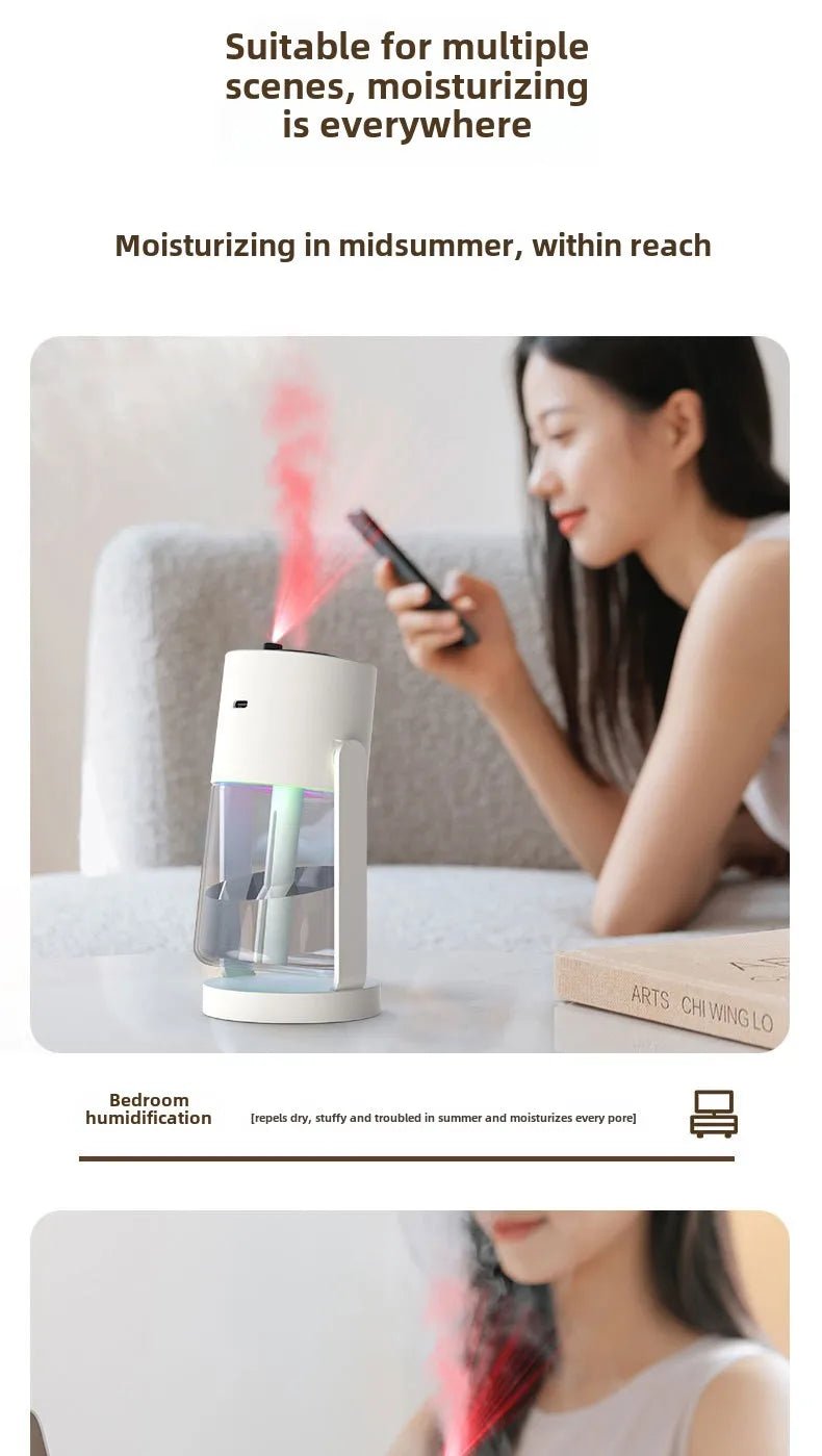 Star Projection Device Humidifier USB Ultrasonic Car Air Humidifier Household Hydrating Nebulizer - WILKYs
