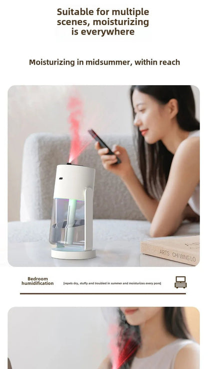 Star Projection Device Humidifier USB Ultrasonic Car Air Humidifier Household Hydrating Nebulizer - WILKYs